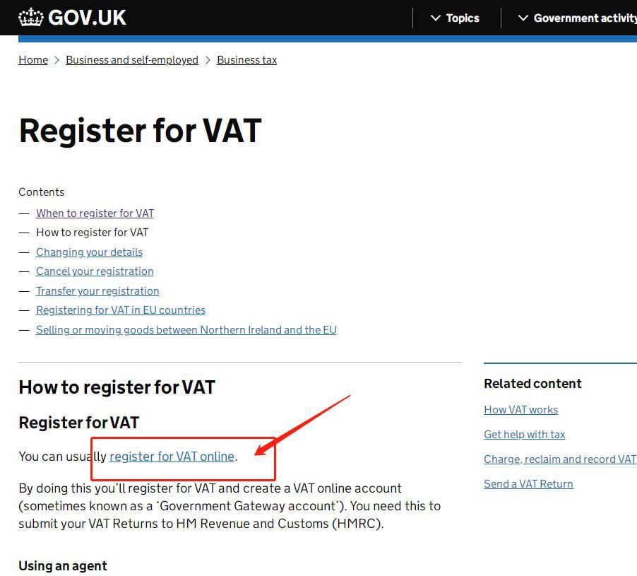 英国vat在线注册