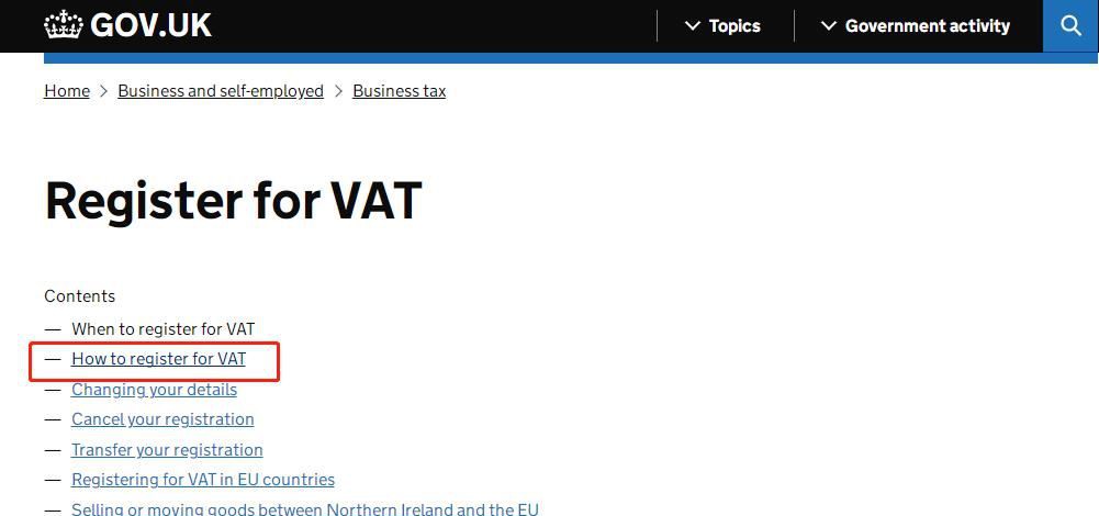 英国vat在线注册